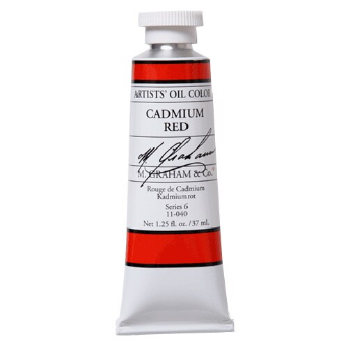 M. Graham & Co., Artists', Oil Paint, 1.25oz, Cadmium Red